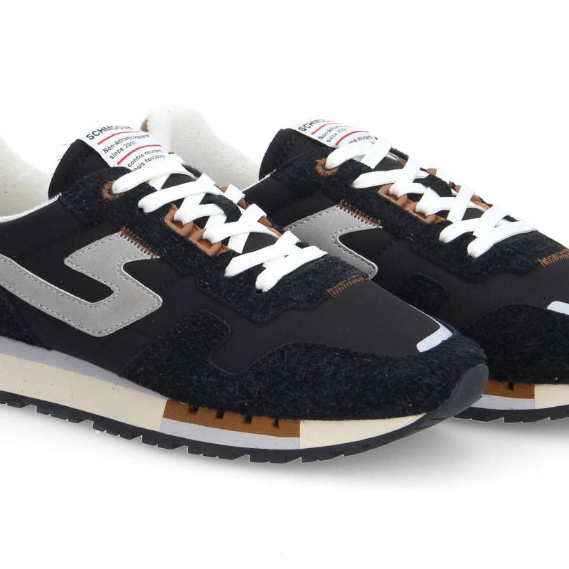 ATHENE RUNNER M - H.SUEDE/NYLON - BLACK